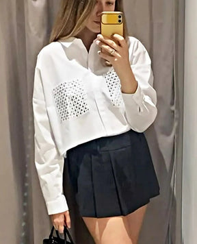 Camisa Feminina com Pedraria Milena