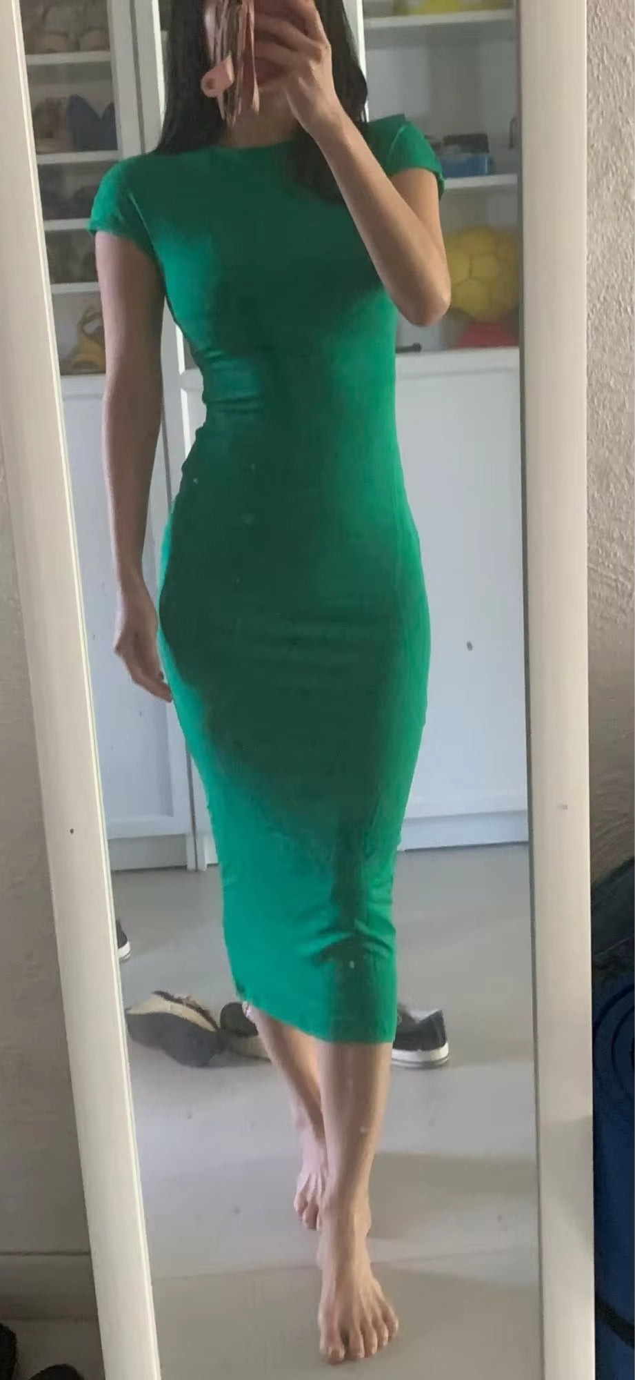 Vestido Midi Gola Alta Gabriela Milenar