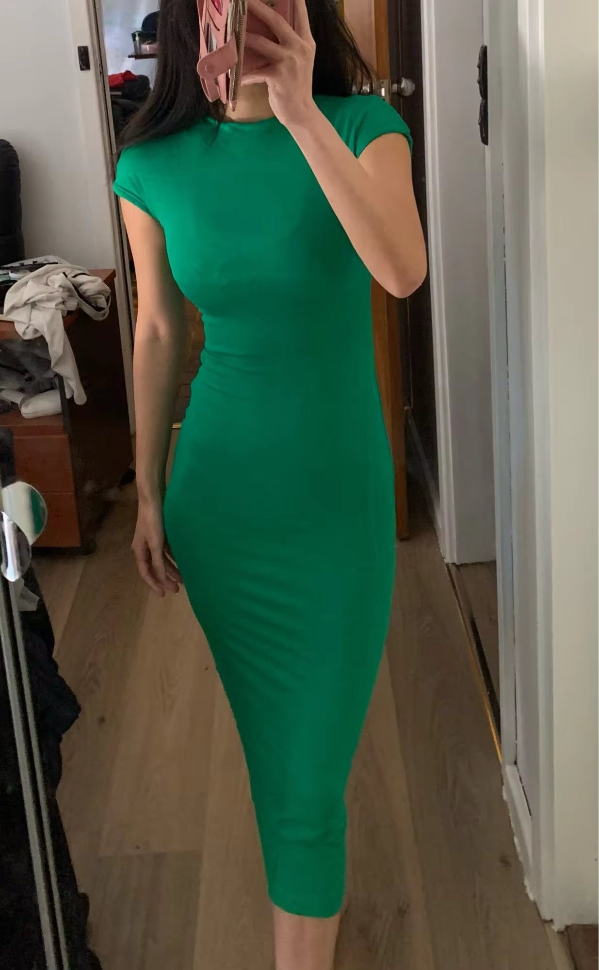 Vestido Midi Gola Alta Gabriela Milenar