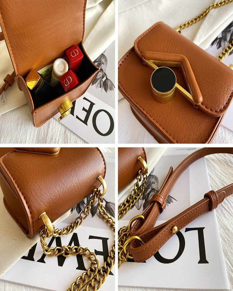 Bolsa Feminina Tiracolo Mini Bag Patty Espelho da Moda