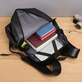 Mochila para Notebook de Couro Nine